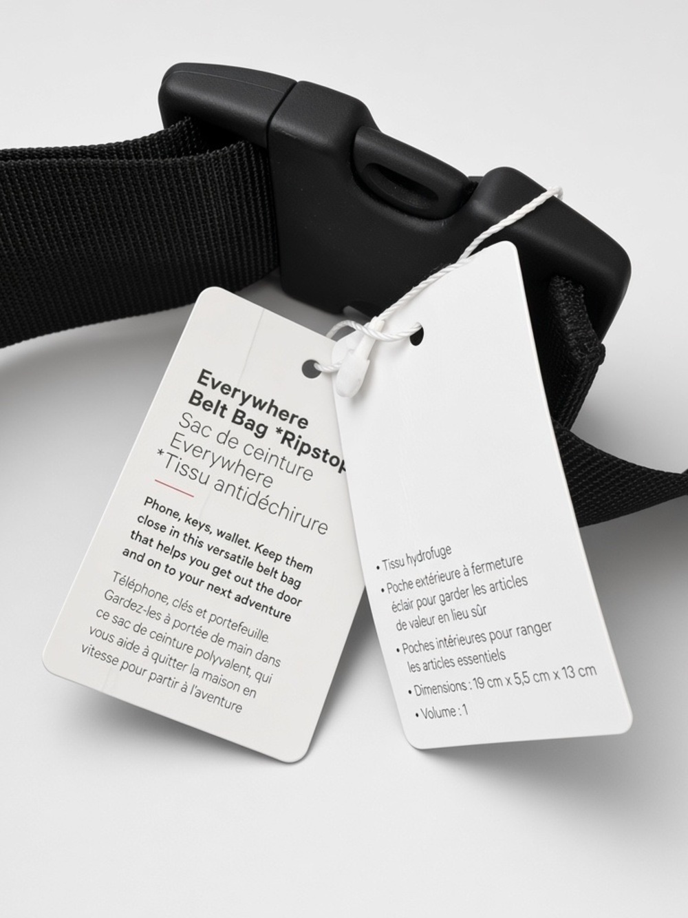 Lululemon Everywhere Belt Bag - Ripstop Black NWT